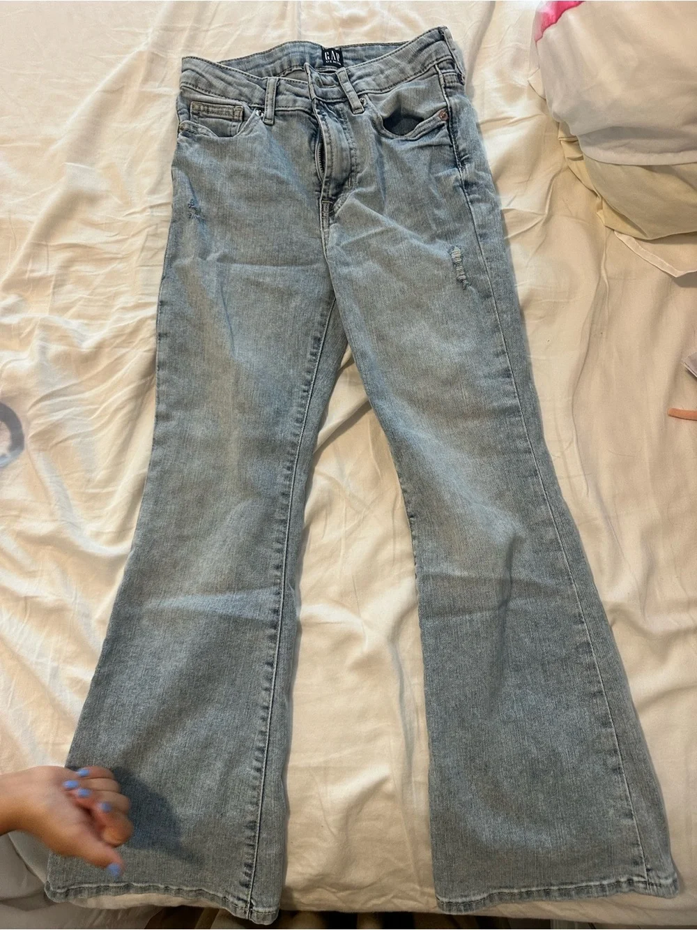 GAP kid’s Light Wash Flare Jeans - Light Blue